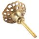Golden Flower Brass Knob in Umbrella Shape